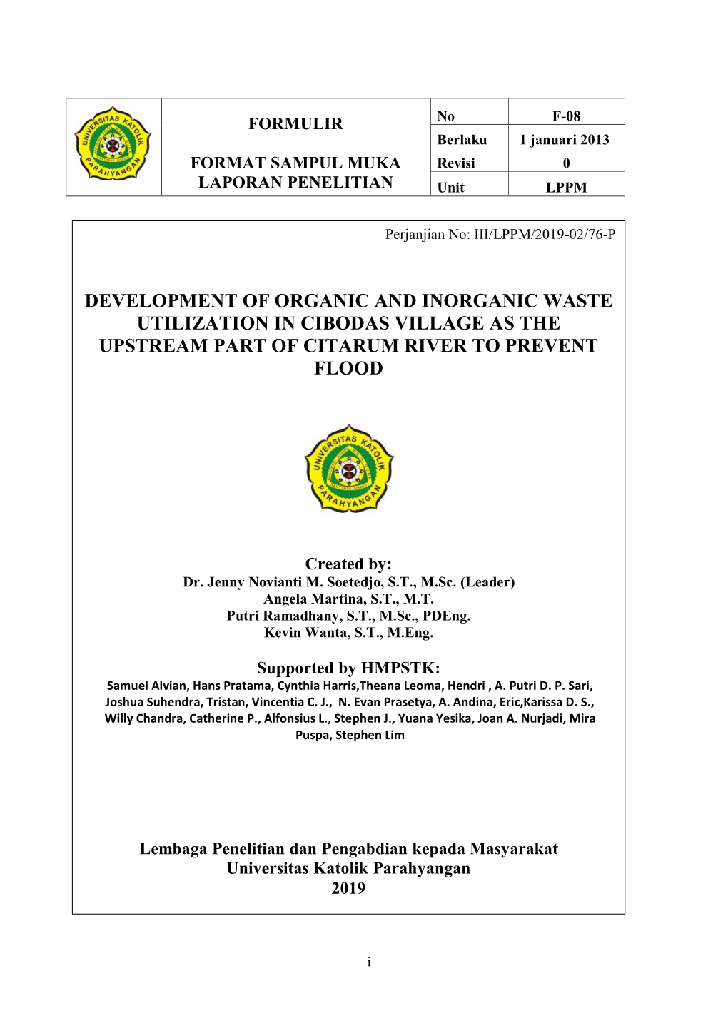 Development of Organic and Inorganic Waste Utilization