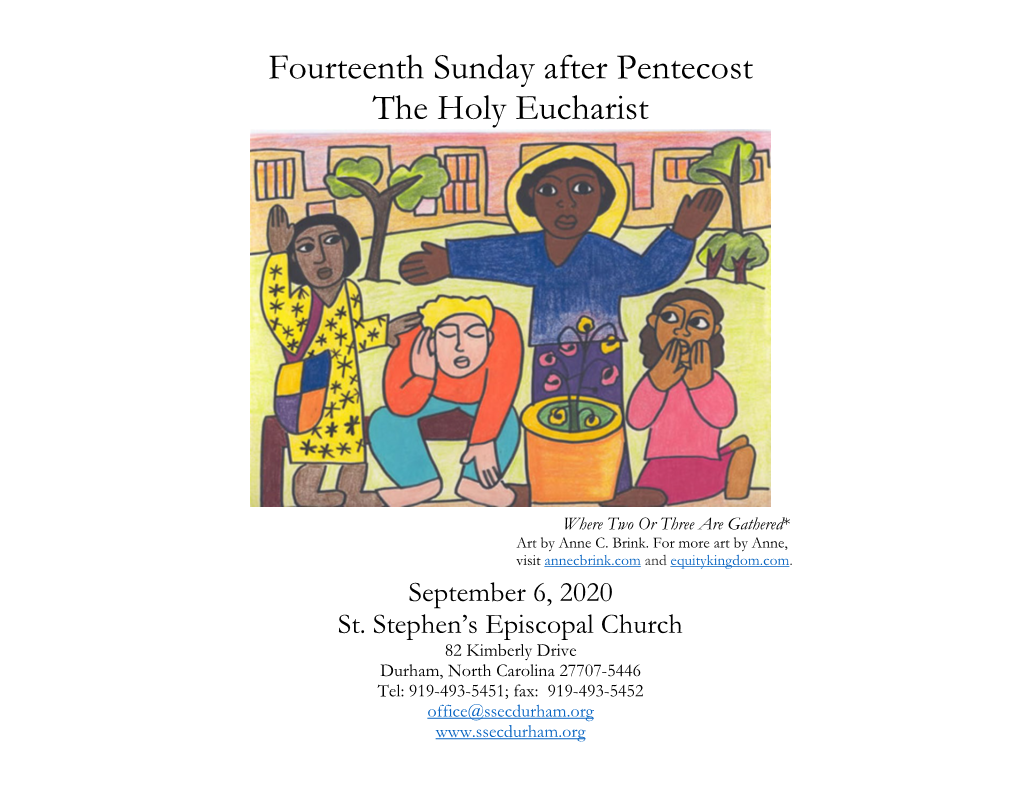 Fourteenth Sunday After Pentecost the Holy Eucharist