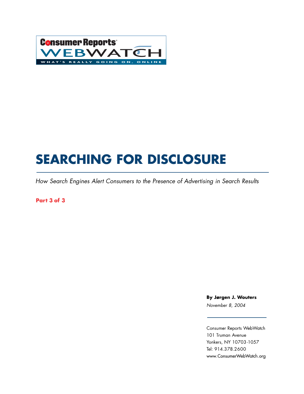 Searching for Disclosure