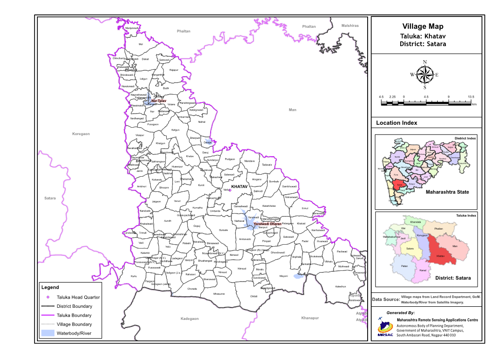 Village Map Taluka: Khatav District: Satara