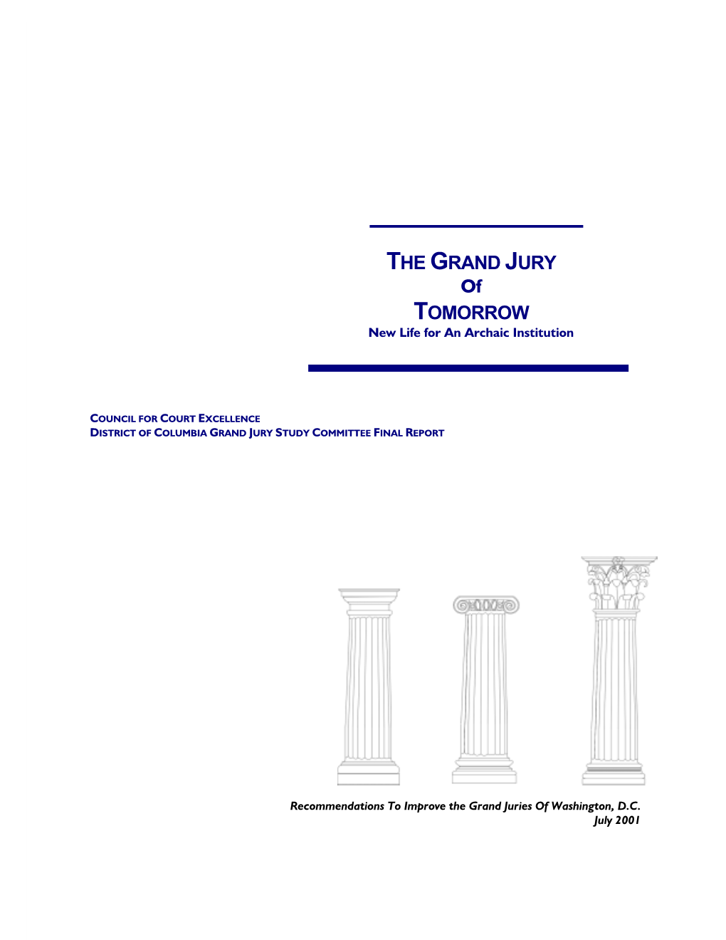 2001 Report on the DC Grand Jury