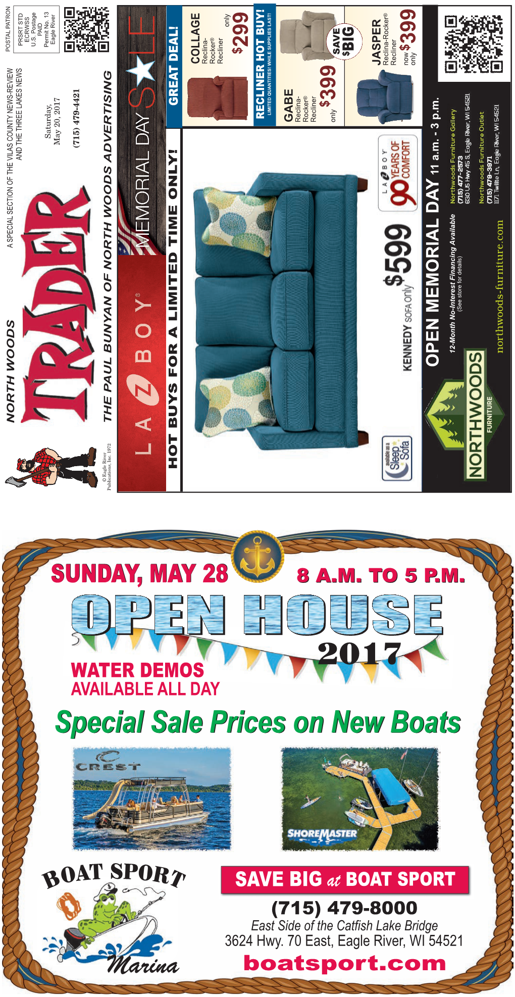 Special Sale Prices on New Boats