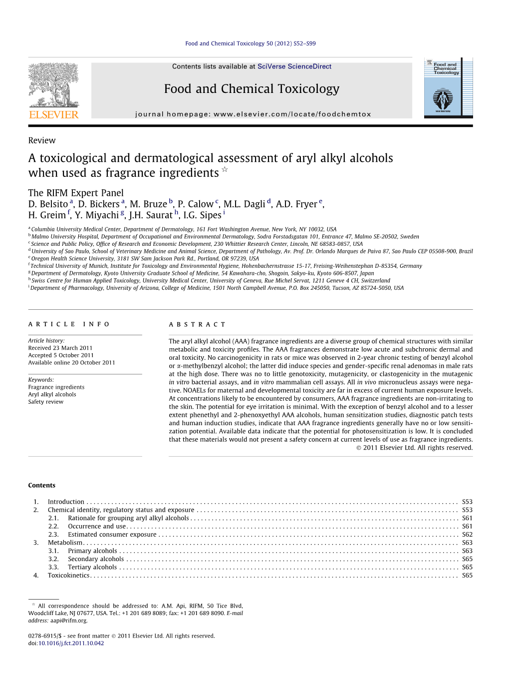 Aryl Alkyl Alcohols When Used As Fragrance Ingredients Q