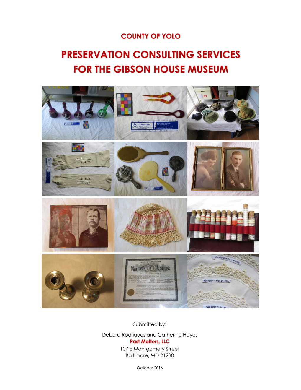 Preservation Consulting Services for the Gibson House Museum