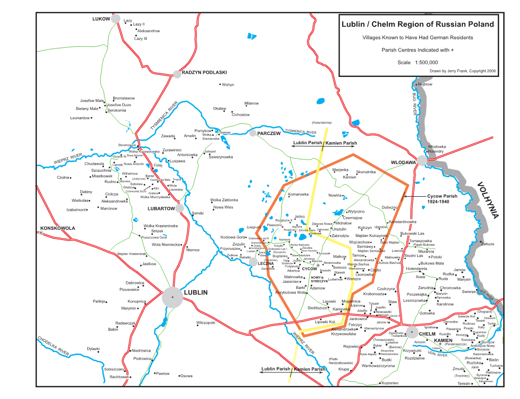 Lublin / Chelm Region of Russian Poland VOLHYNIA