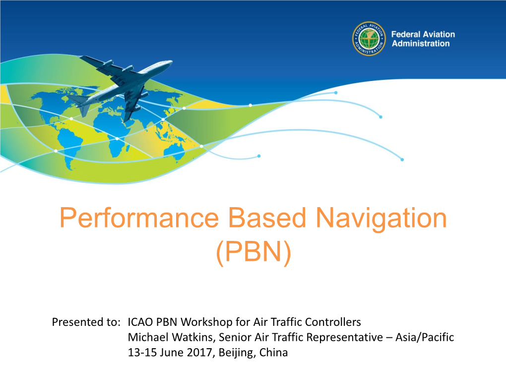 Performance Based Navigation (PBN)