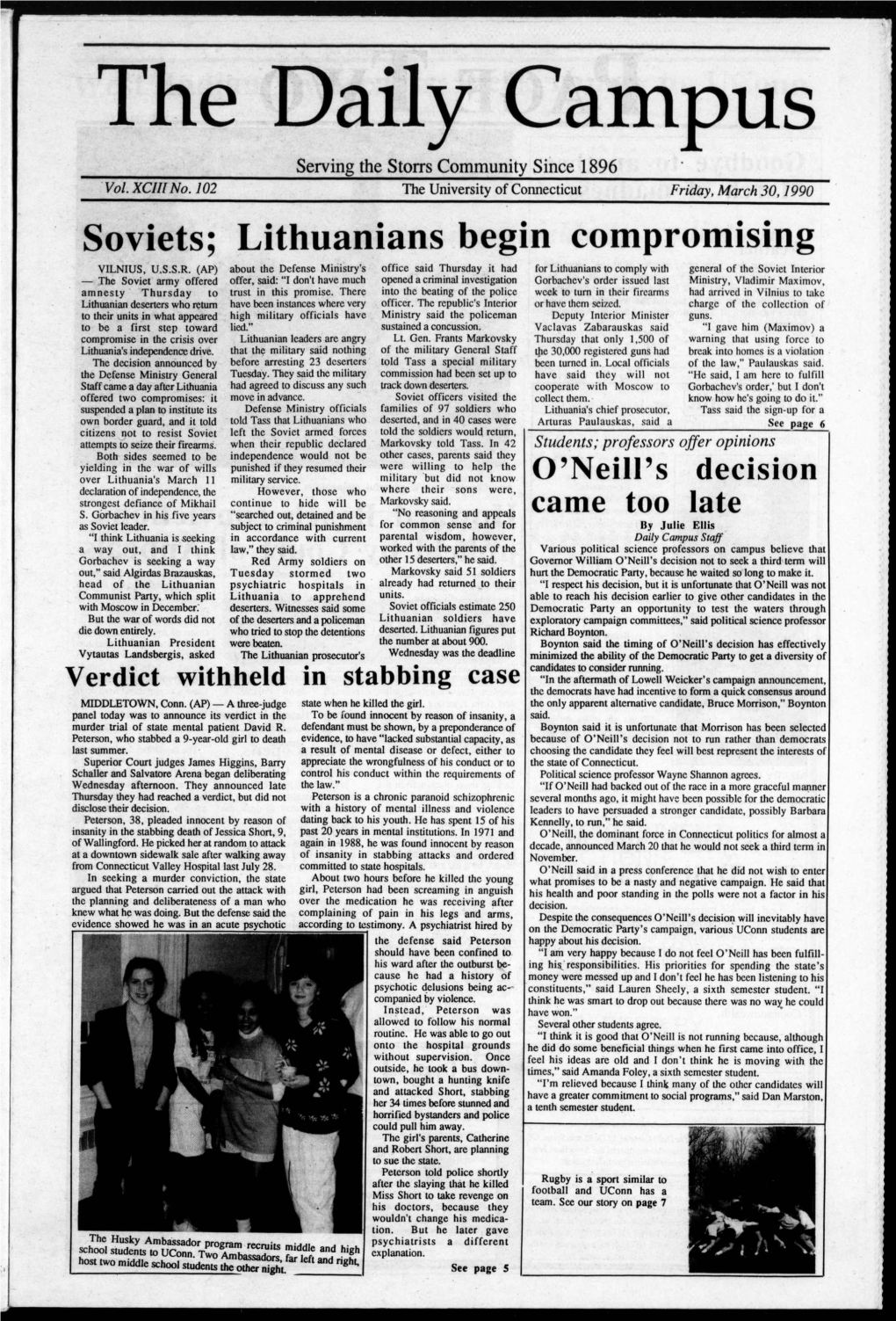 Lithuanians Begin Compromising VILNIUS, U.S.S.R
