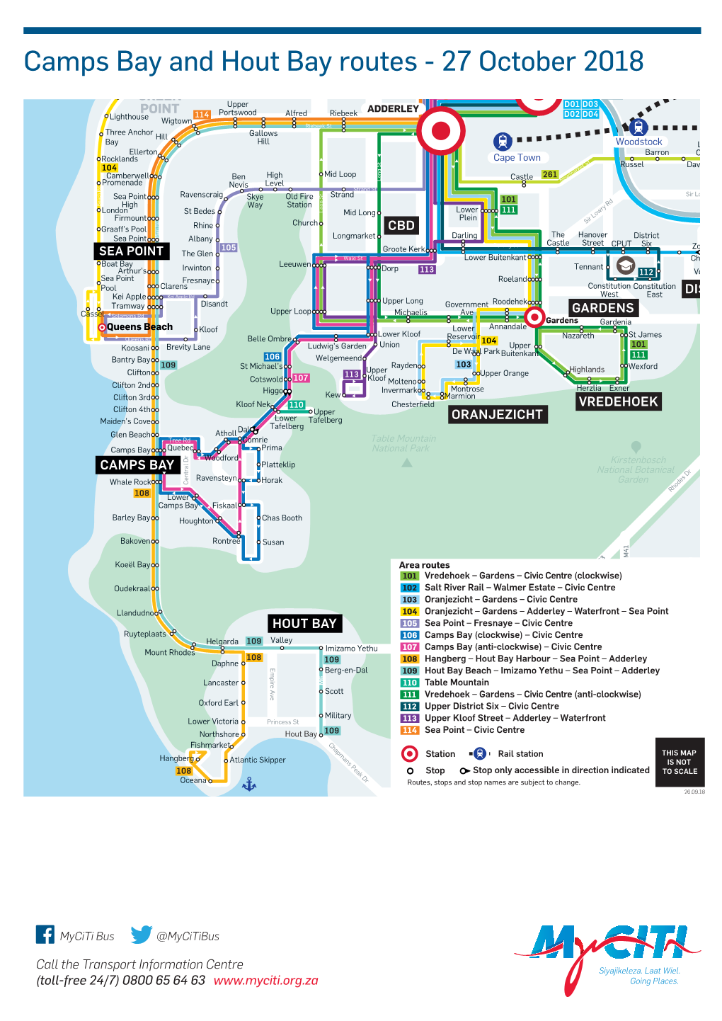 Camps Bay and Hout Bay Routes