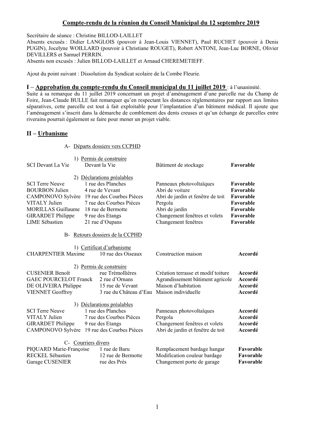 Compte-Rendu De La Réunion Du Conseil Municipal Du 28 Juin 2005