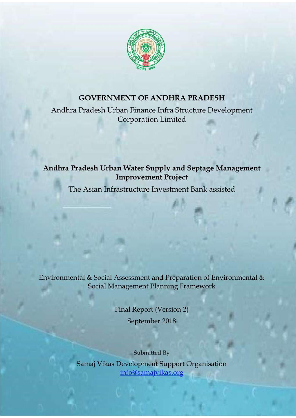 Environmental and Social Management Planning Framework Final Report