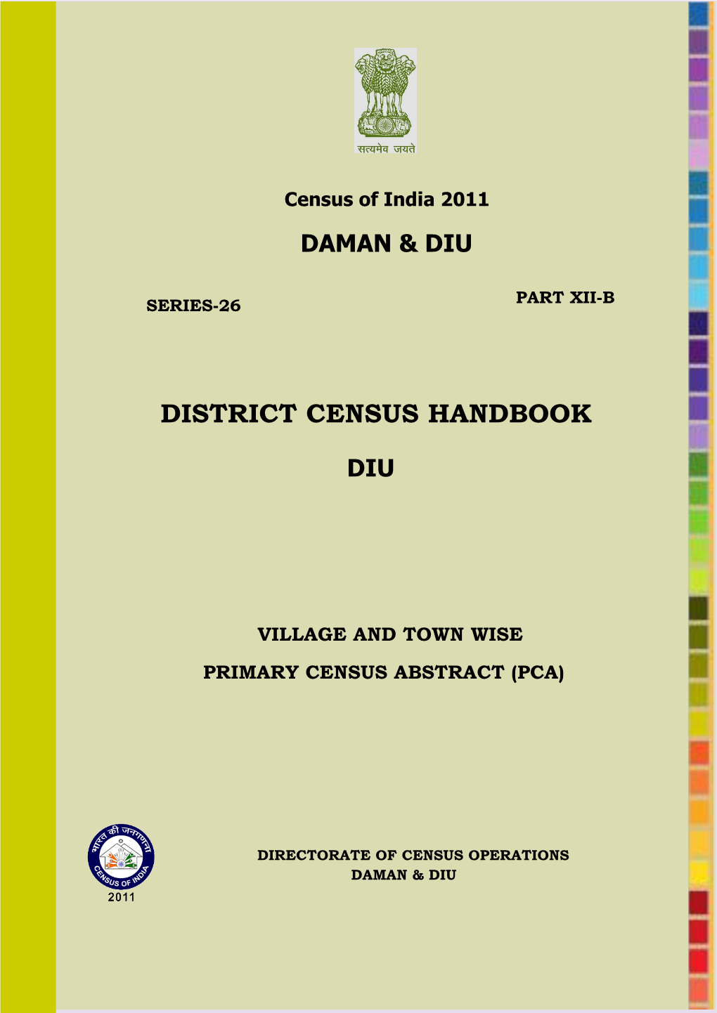 DIU Census of India 2011 PART XII-B SERIES-26