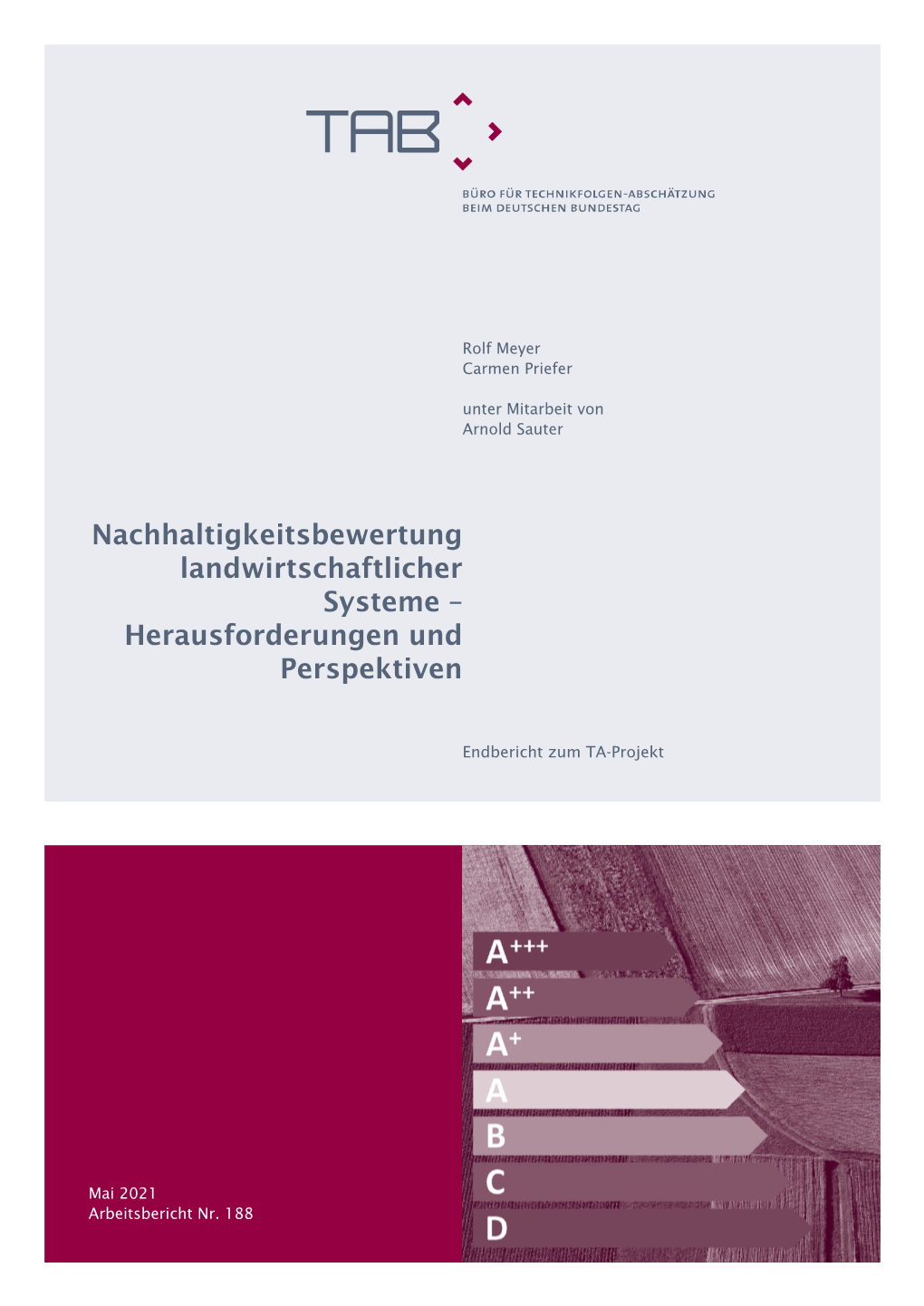 Nachhaltigkeitsbewertung Landwirtschaftlicher Systeme – Herausforderungen Und Perspektiven