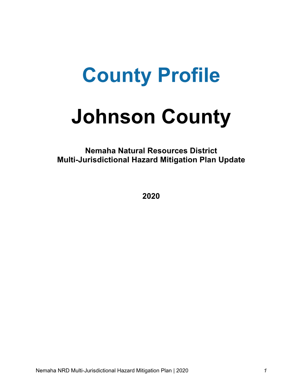 County Profile Johnson County