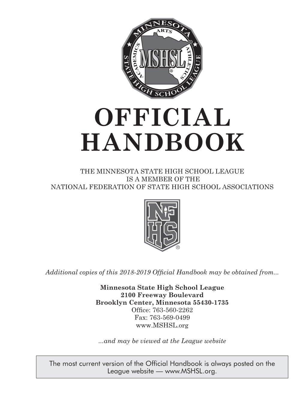 MSHSL Handbook