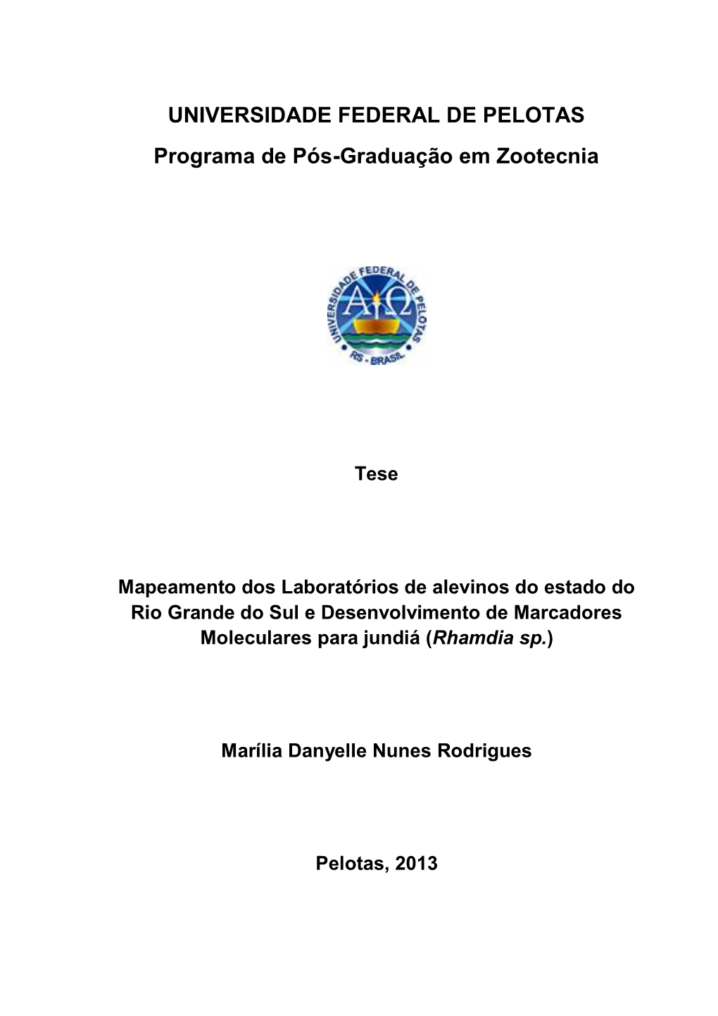 Programa De Pós-Graduação Em Zootecnia