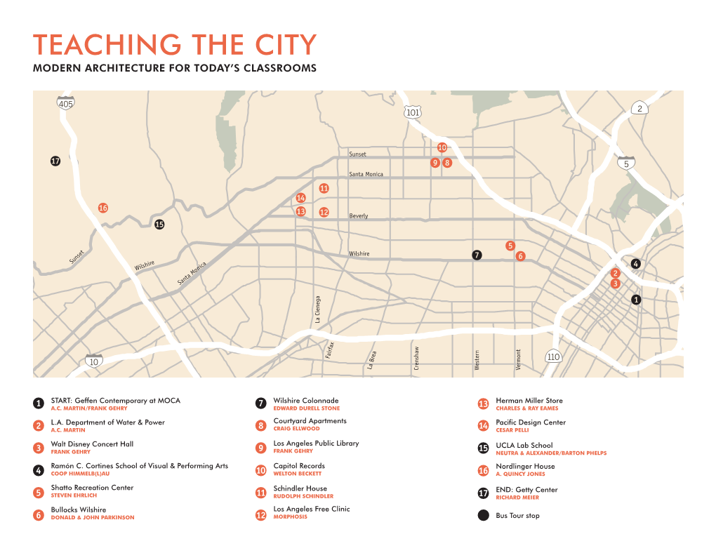 Teaching the City Modern Architecture for Today’S Classrooms