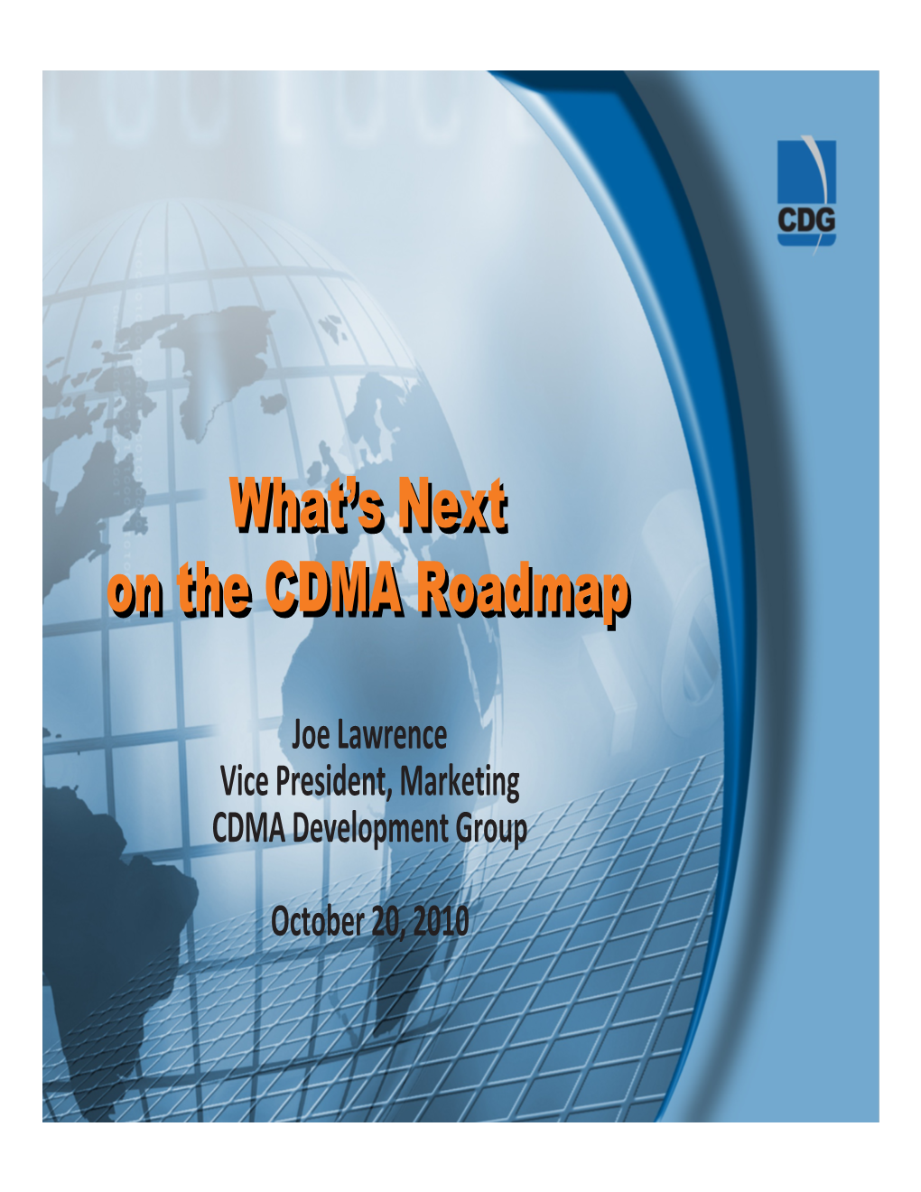 CDMA2000 Market Overview