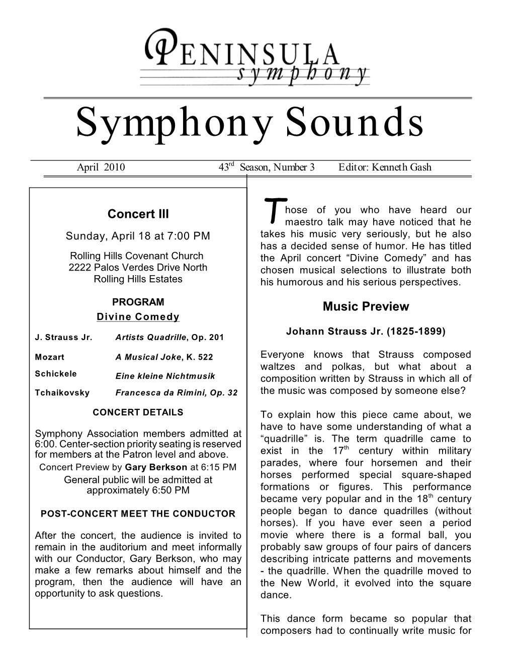 Symphony Sounds It