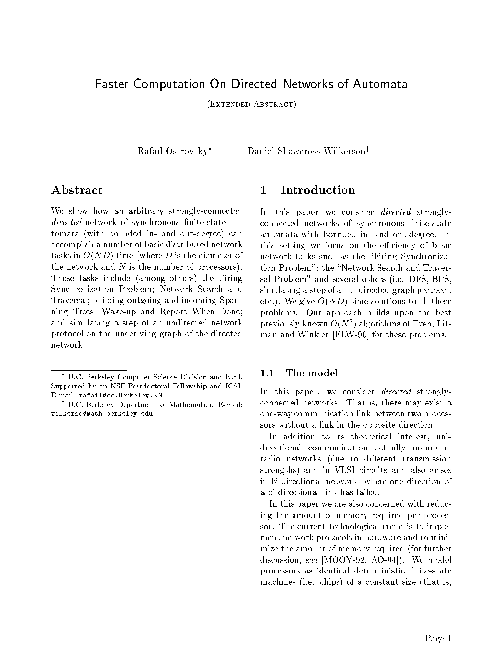 Faster Computation on Directed Networks Of