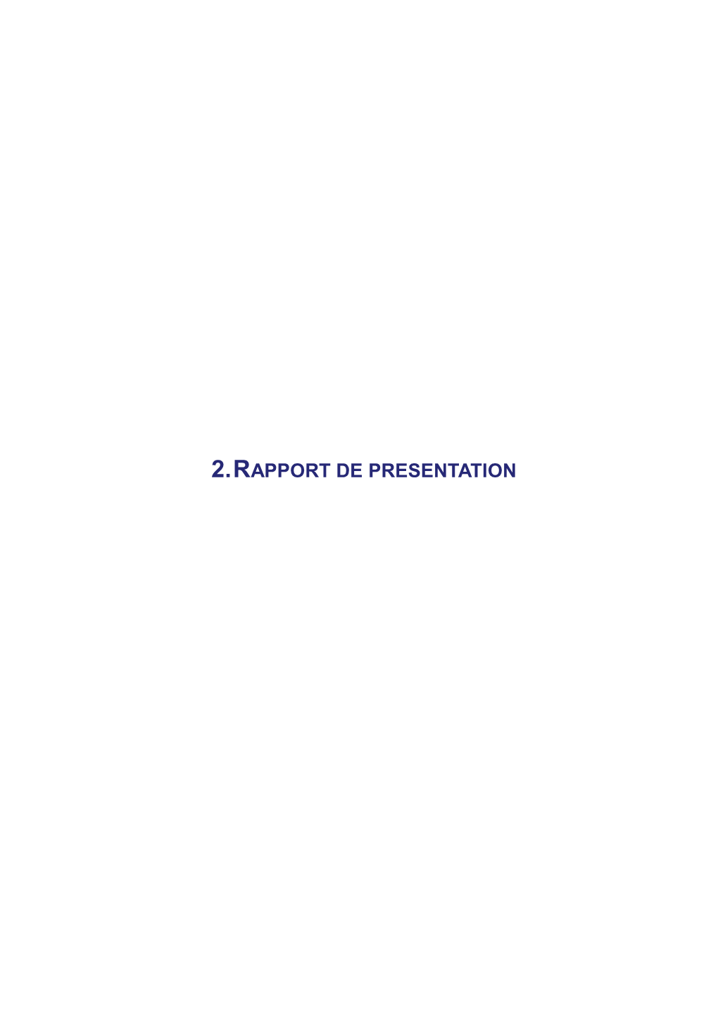 2. Rapport De Presentation