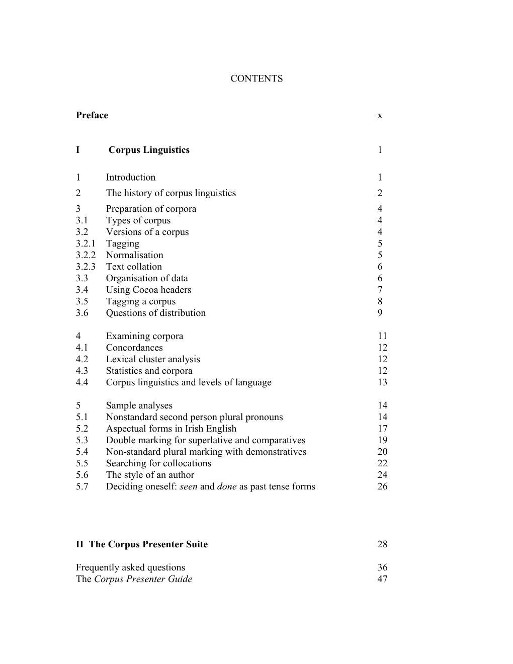 I Corpus Linguistics 1