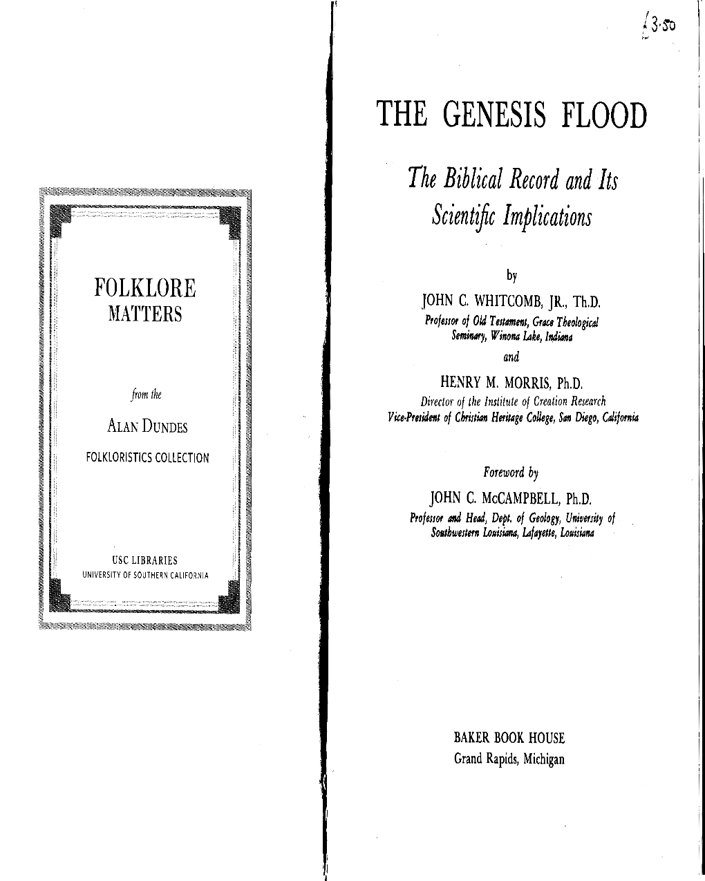 The Genesis Flood