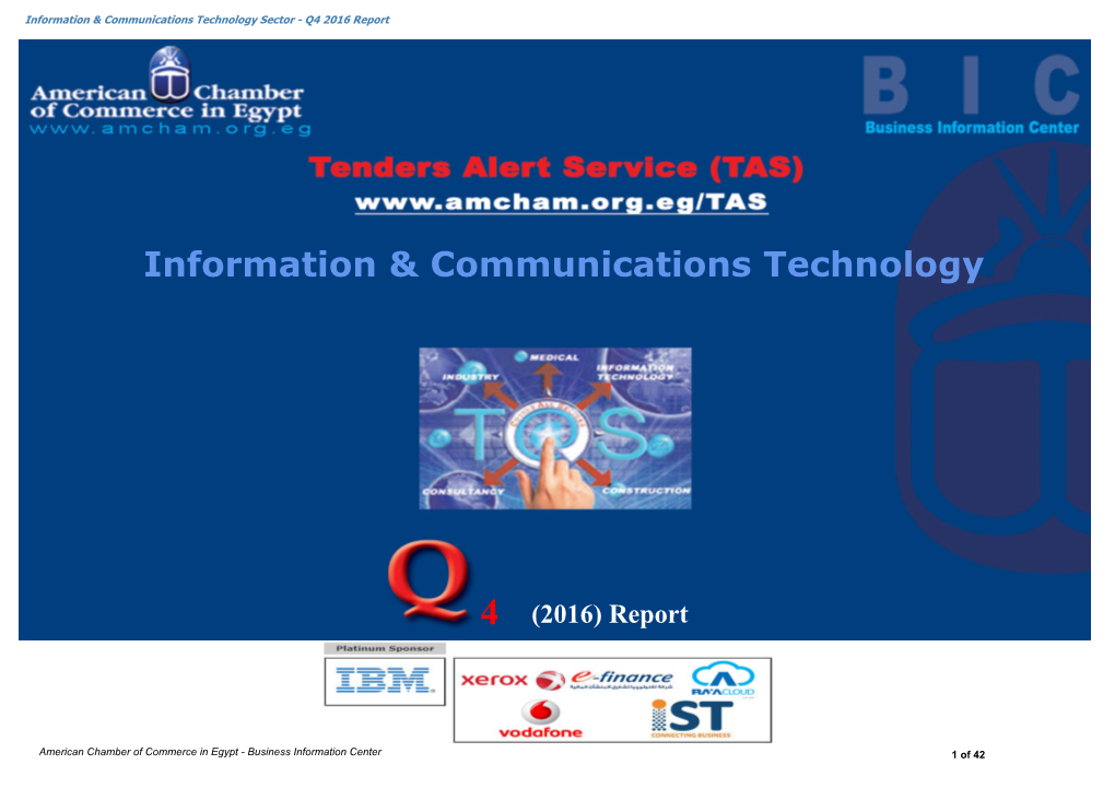 Information & Communications Technology