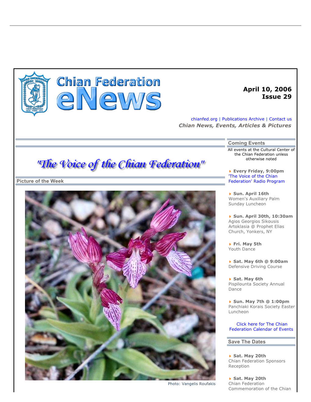 E-News from the Chian Federation