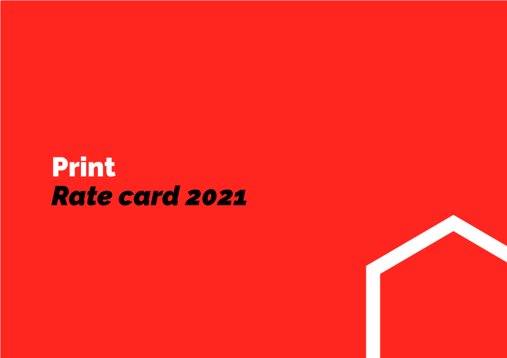 Rate Card 2021 Print