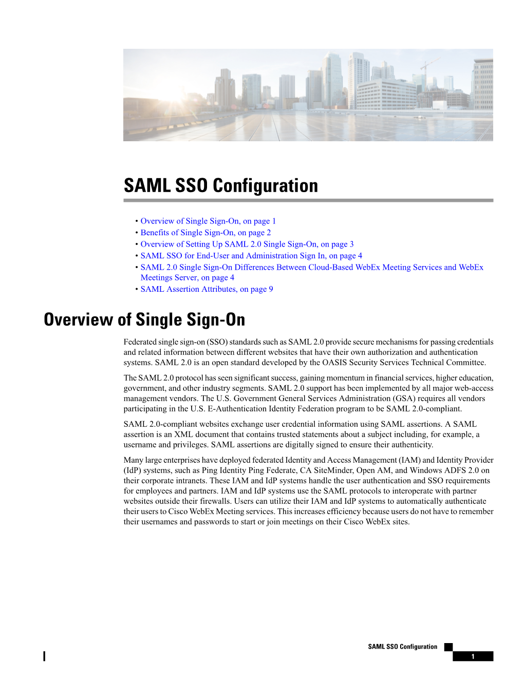 SAML SSO Configuration