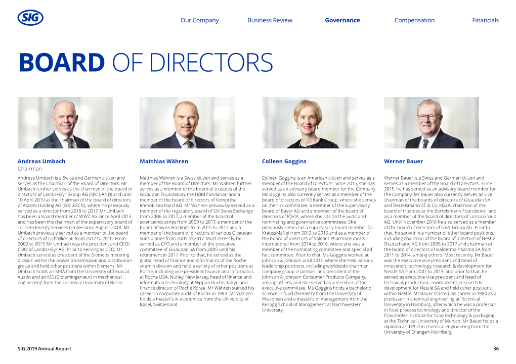 Board of Directors