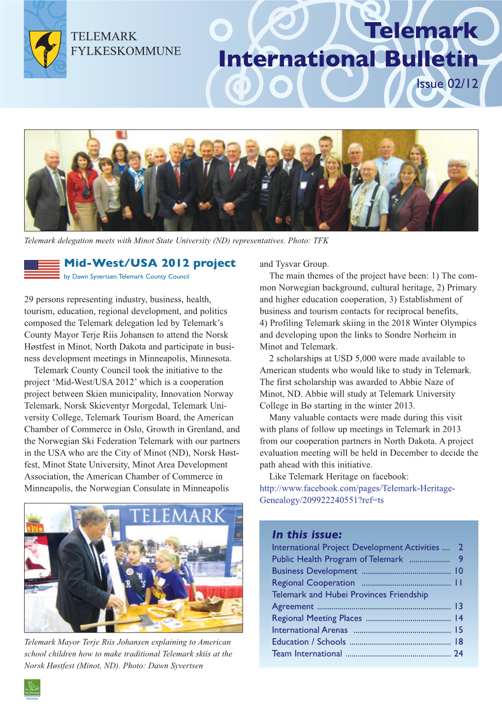 Telemark International Bulletin Issue 02/12