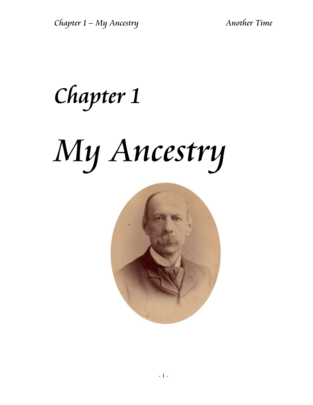 1. My Ancestry