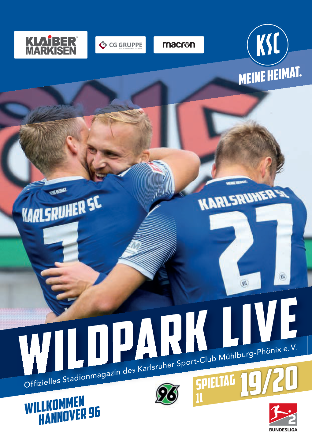 Wildpark Live Offizielles Stadionmagazin Des Karlsruher 05 EINWURF Sport-Club Mühlburg-Phönix E