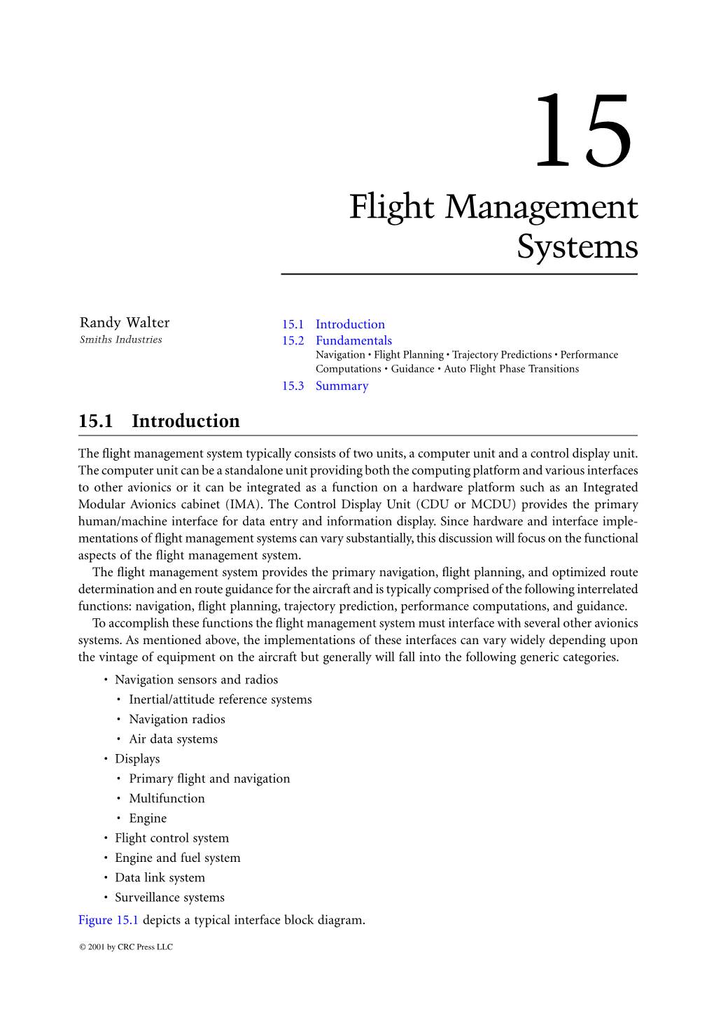 Flight Management Systems