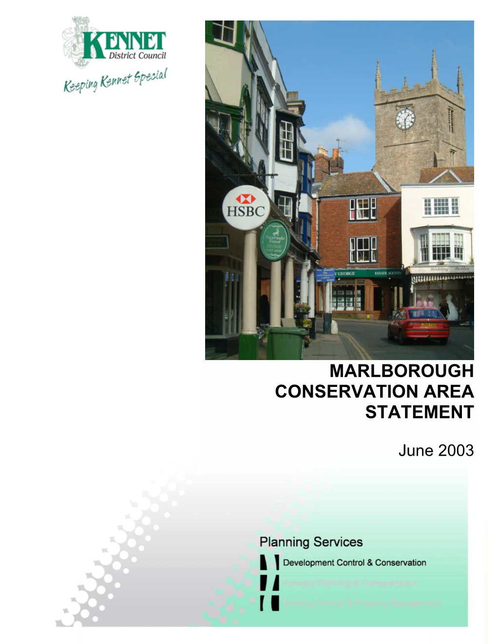 Marlborough Conservation Area Statement, Kennet District Council