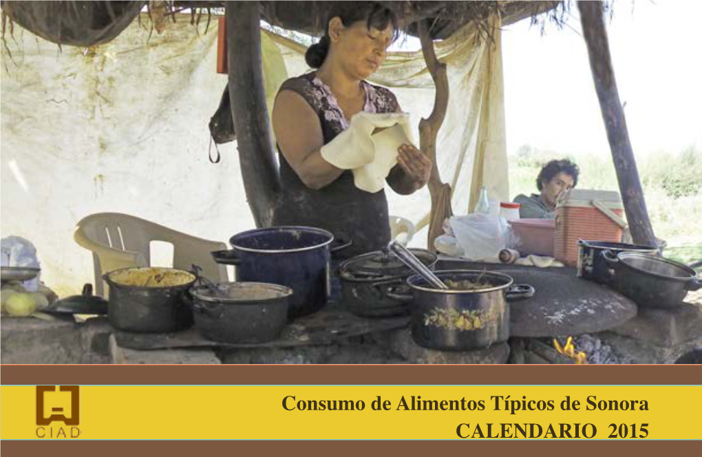 Consumo De Alimentos Típicos De Sonora CALENDARIO 2015