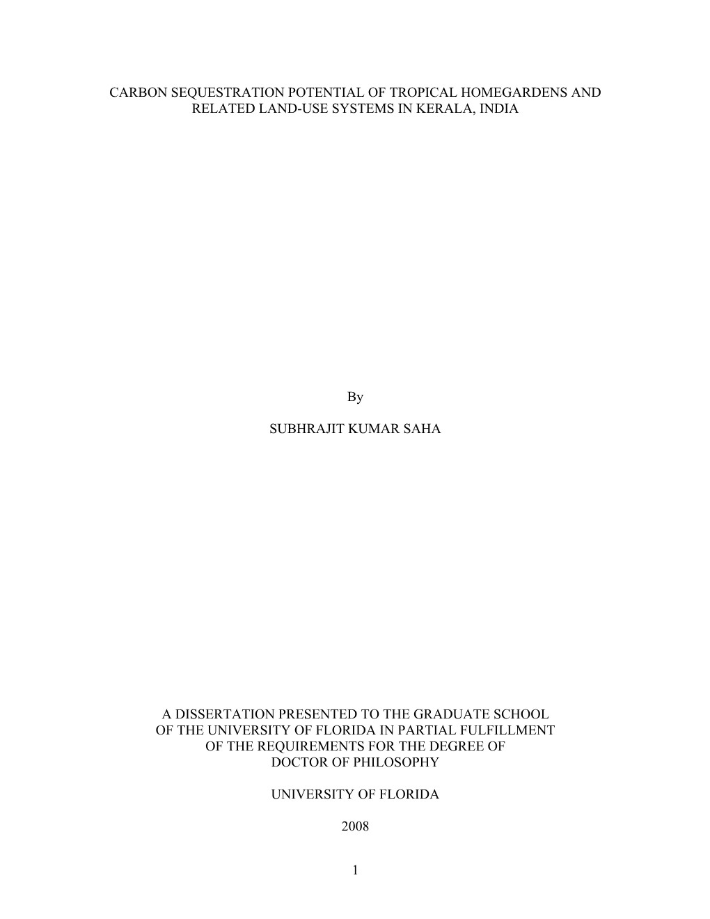 University of Florida Thesis Or Dissertation Formatting