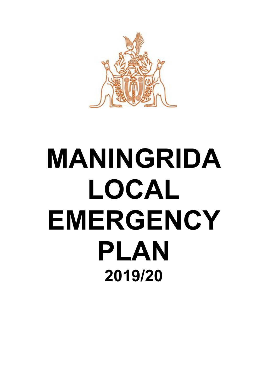 Maningrida Local Emergency Plan 2019/20