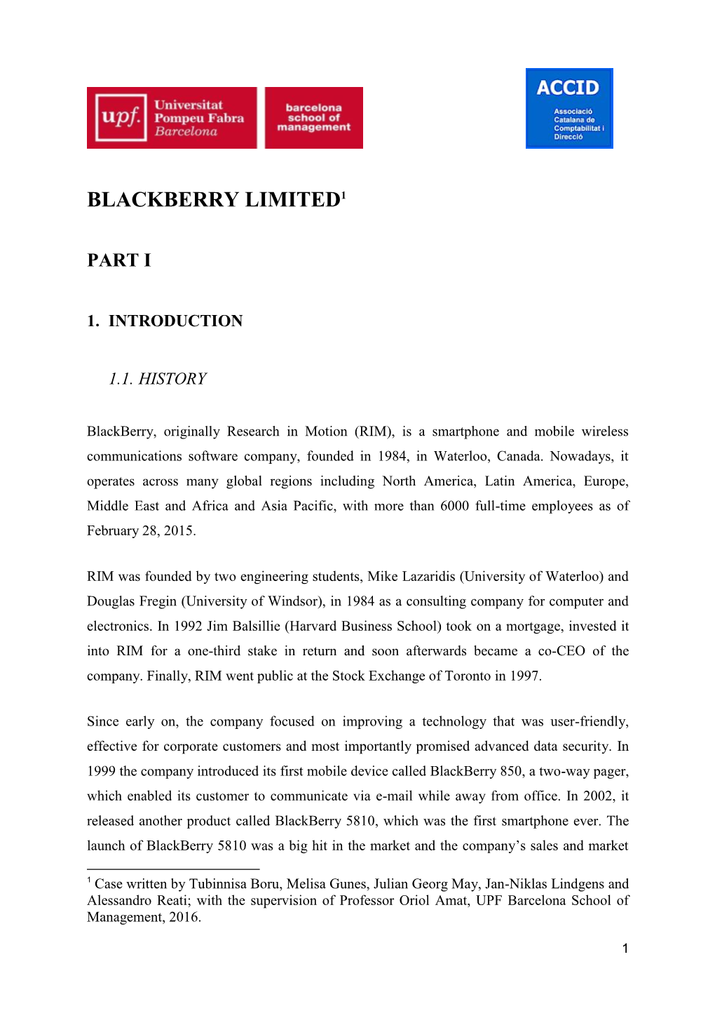 Blackberry Limited1
