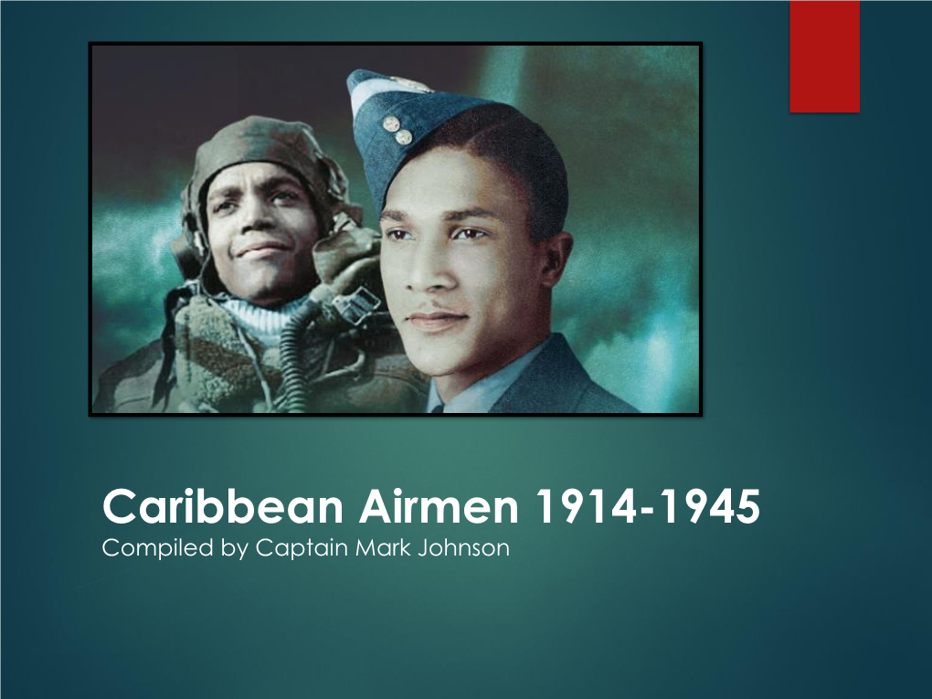 Caribbean Airmen 1914-1945