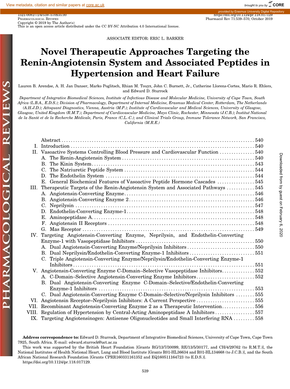 Novel Therapeutic Approaches Targeting the Renin-Angiotensin System and Associated Peptides in Hypertension and Heart Failure