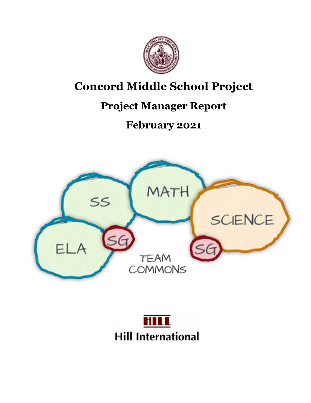 Concord Middle School Project Project Manager Report February 2021