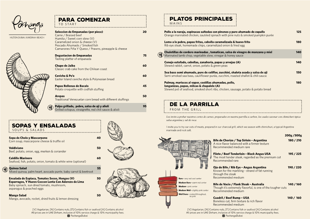 Para Comenzar Sopas Y Ensaladas Platos Principales De La Parrilla