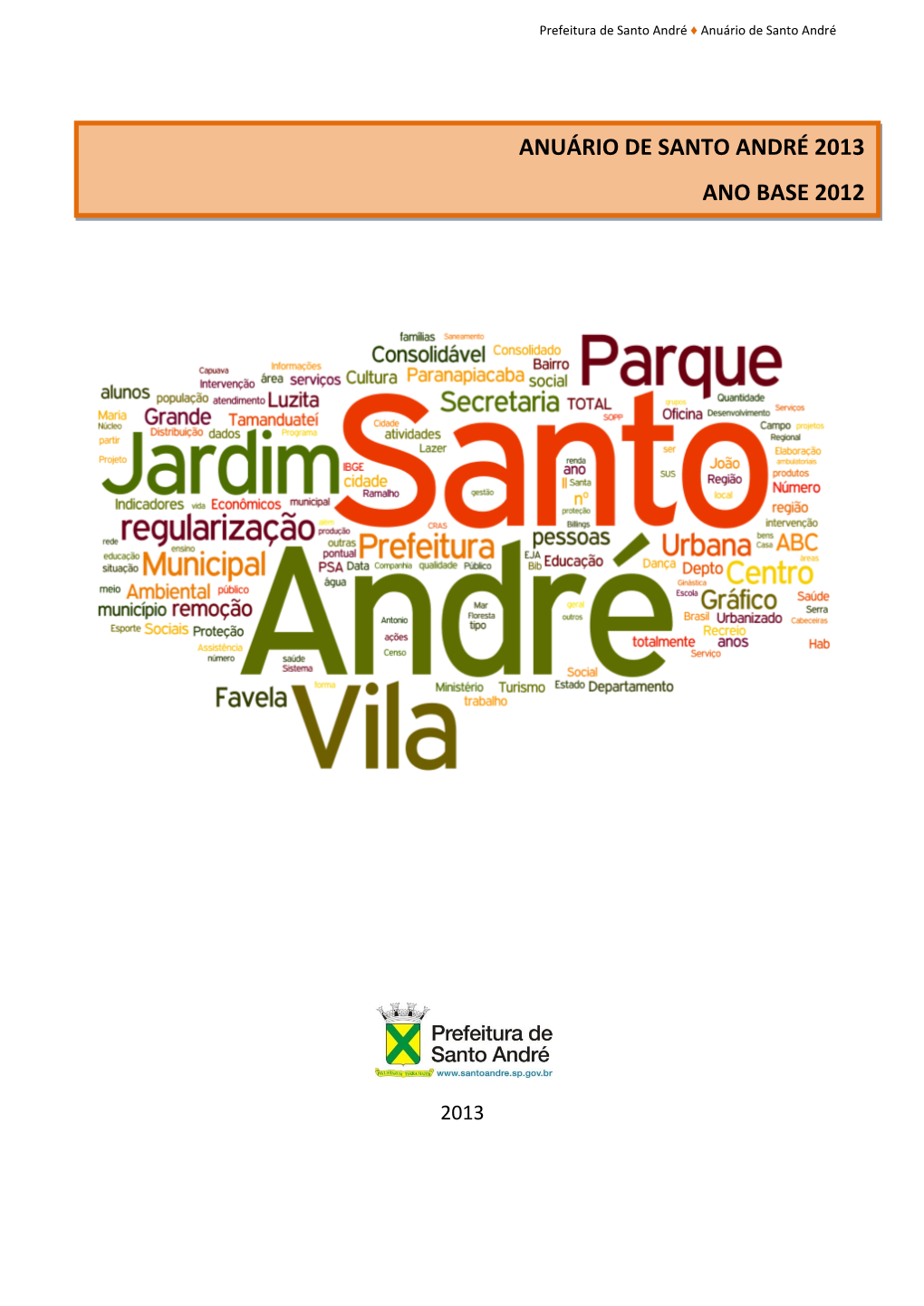 Anuário De Santo André 2013 Ano Base 2012