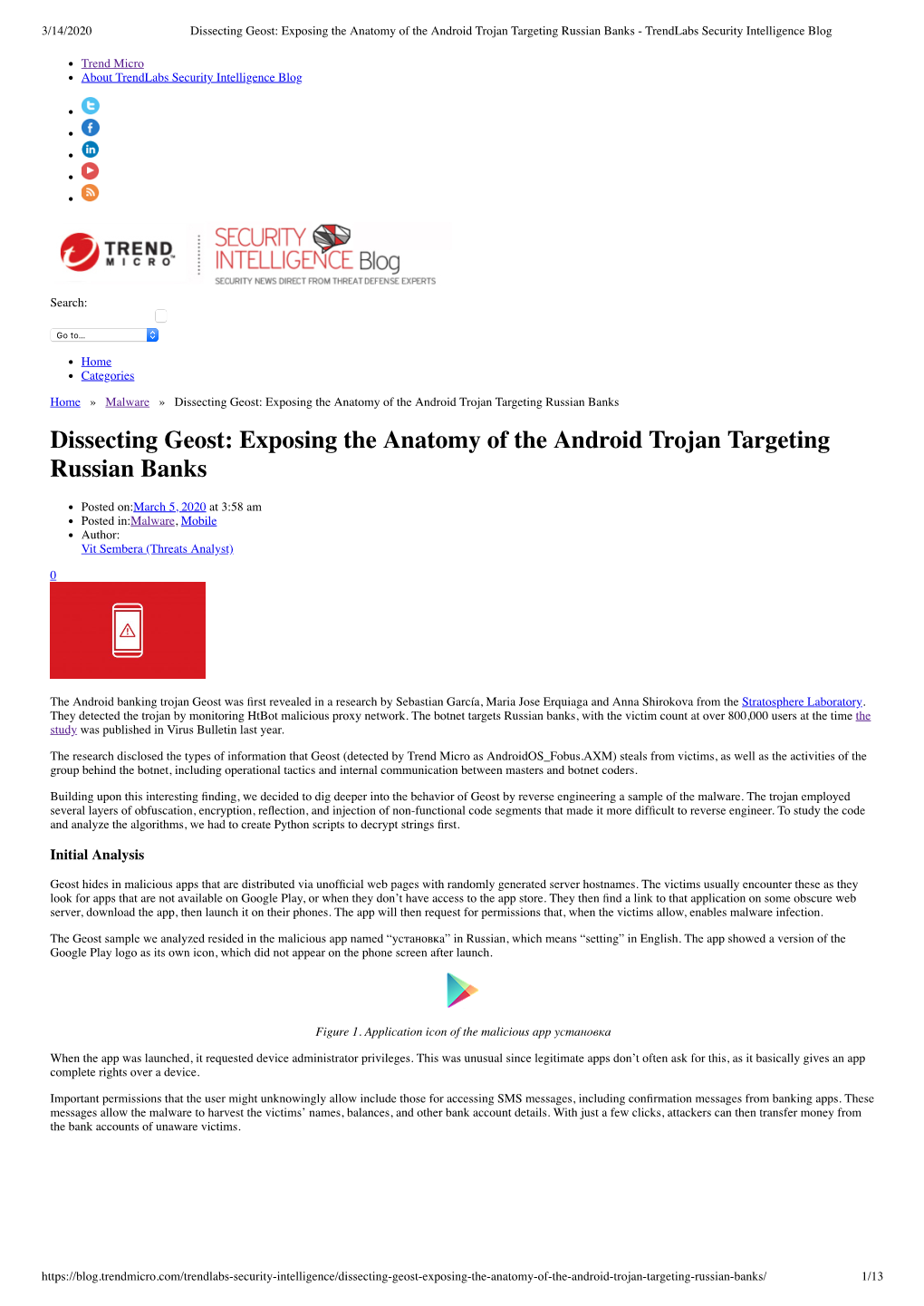 Dissecting Geost: Exposing the Anatomy of the Android Trojan Targeting Russian Banks - Trendlabs Security Intelligence Blog