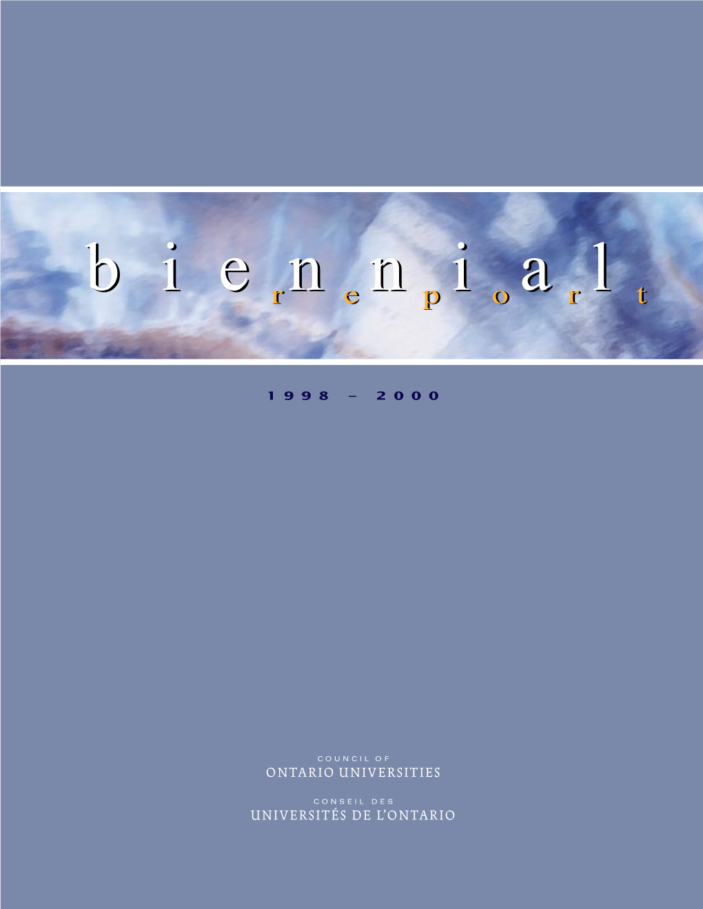 Biennial Report 1998-2000