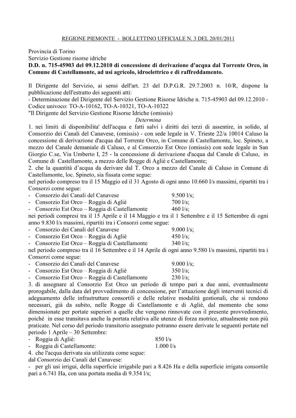 Aa Aa Provincia Di Torino 2010-12-23 33362 Pdf
