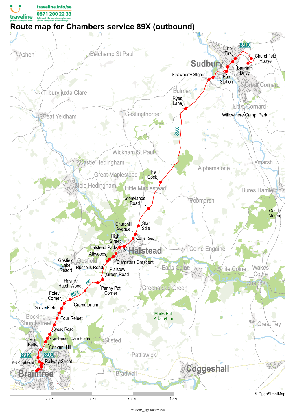 Sudbury Halstead Coggeshall Braintree