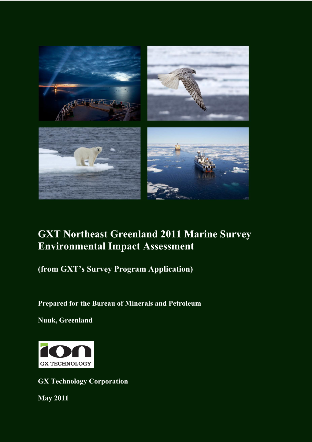 Gxt 2009 2-D Seismic Survey Application for East / North